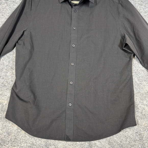 UNTUCKit Black Wrinkle-Free Button Down Shirt Men’s Cotton Dress Work Large - Picture 6 of 15